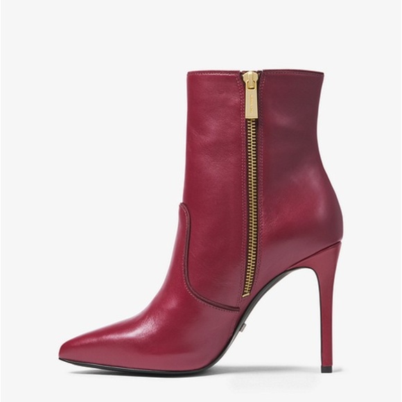 Michael Kors Maroon Heeled Booties✨Brand New! - Picture 6 of 8